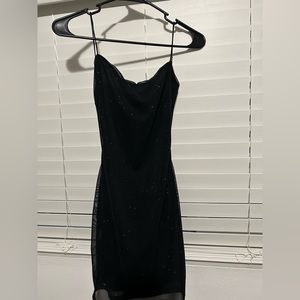 Black Dress - MistyRose